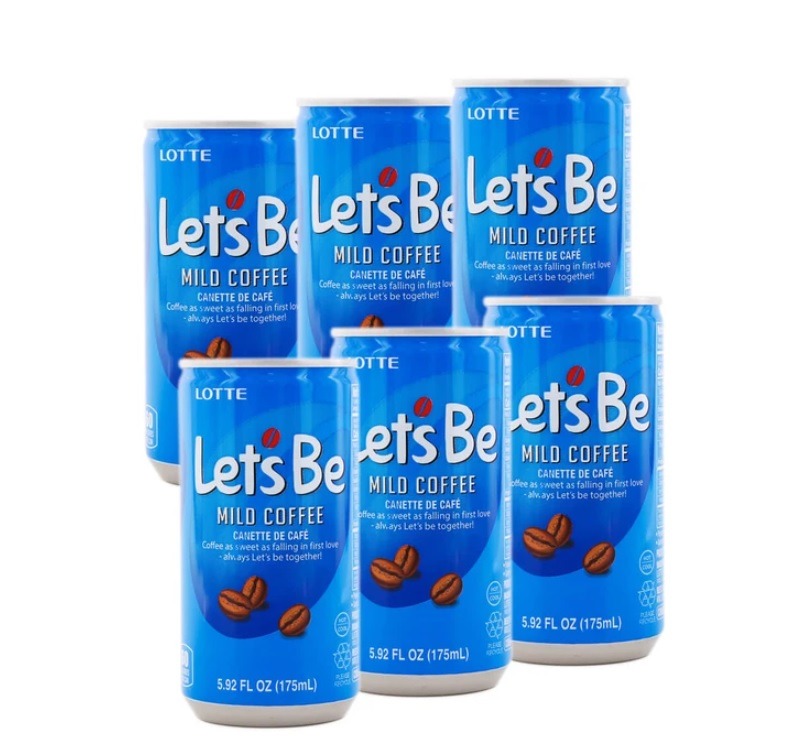 LOTTE Let's Be Mild Coffee 6pk - Weee!