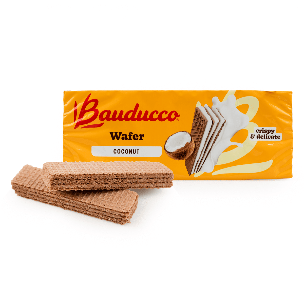 Bauducco Galleta tipo wafer con crema de coco 5 onza(s)
