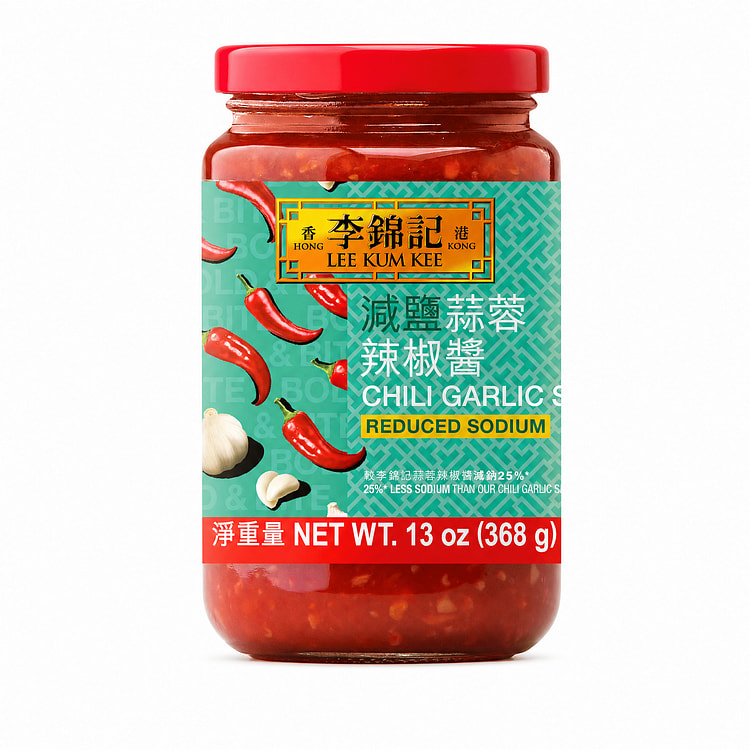 李锦记减盐蒜蓉辣椒酱 13 盎司
