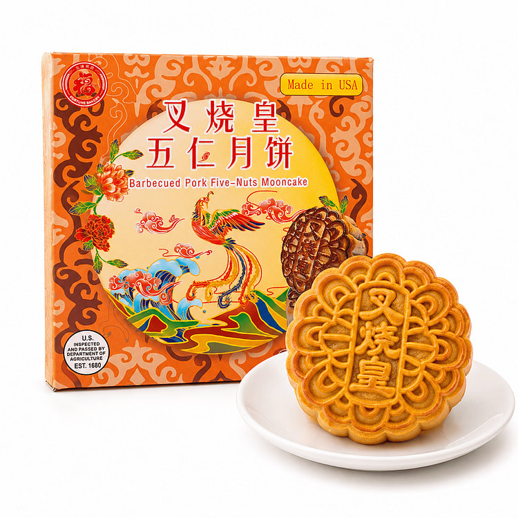 Barbecued Pork Five-Nuts Mooncake 187.5 g