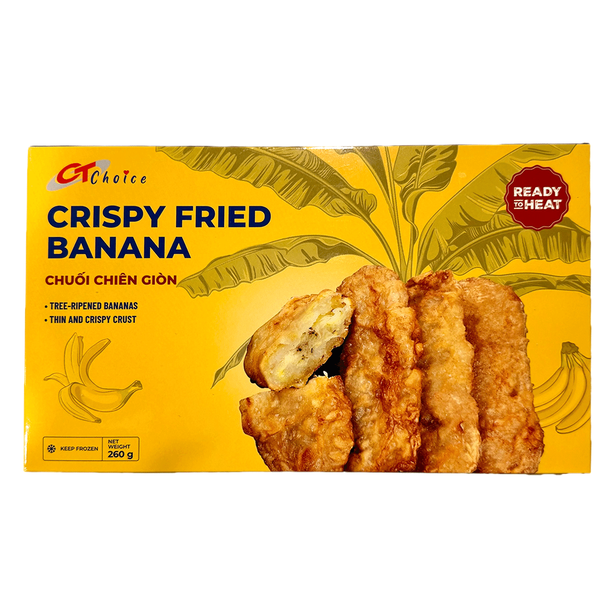 CT Choice Fried Banana , Frozen 260 グラム