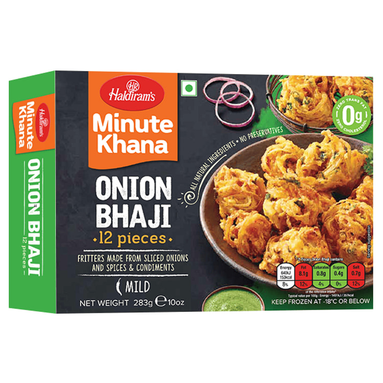 Haldiram's Onion Bhaji, Mild Spicy 6pcs Frozen 283 g