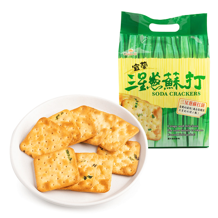Qiaoyi Sansing Scallion Soda Crackers 234g 234 g