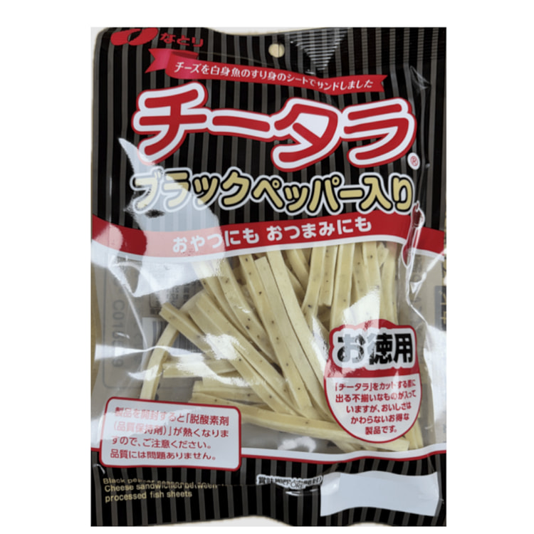 Natori Cheese-filled dried fish strips Cheetara Black Pepper 125 克