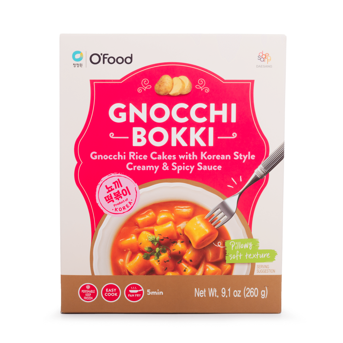 Gnocchi Bokki Chung Jung One Molho Cremoso e Picante 255 grama(s)