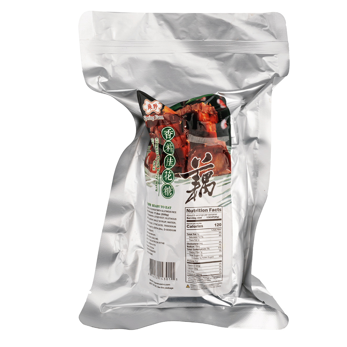 Spring Farm Cooked Lotus Root with Glutinous Rice 500 g