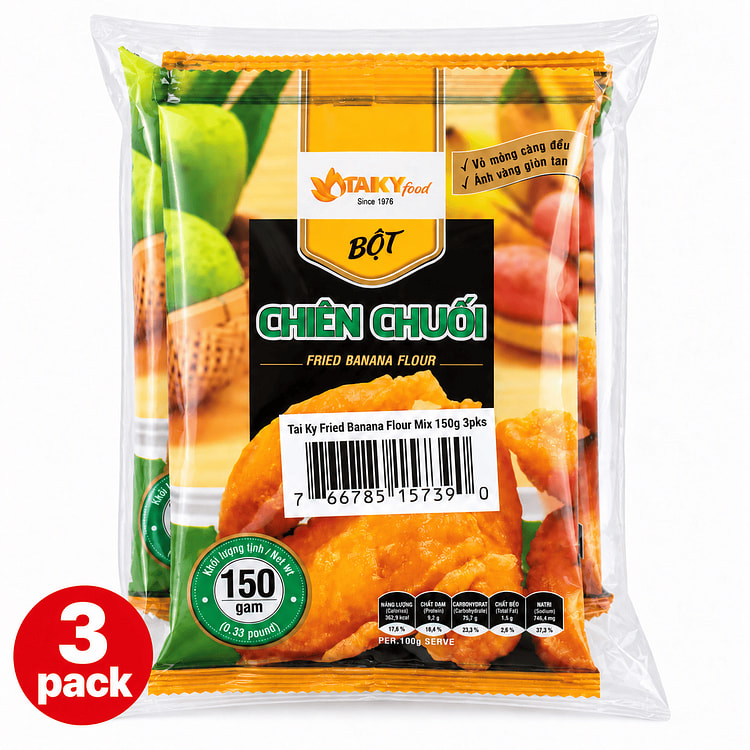 Tai Ky 炸香蕉面粉 150 克*3 包