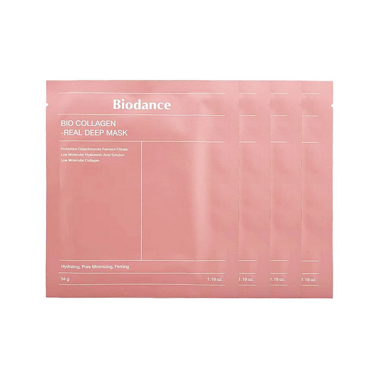 BIODANCE 粉色胶原蛋白水光焕亮凝胶面膜 4pc 1 份
