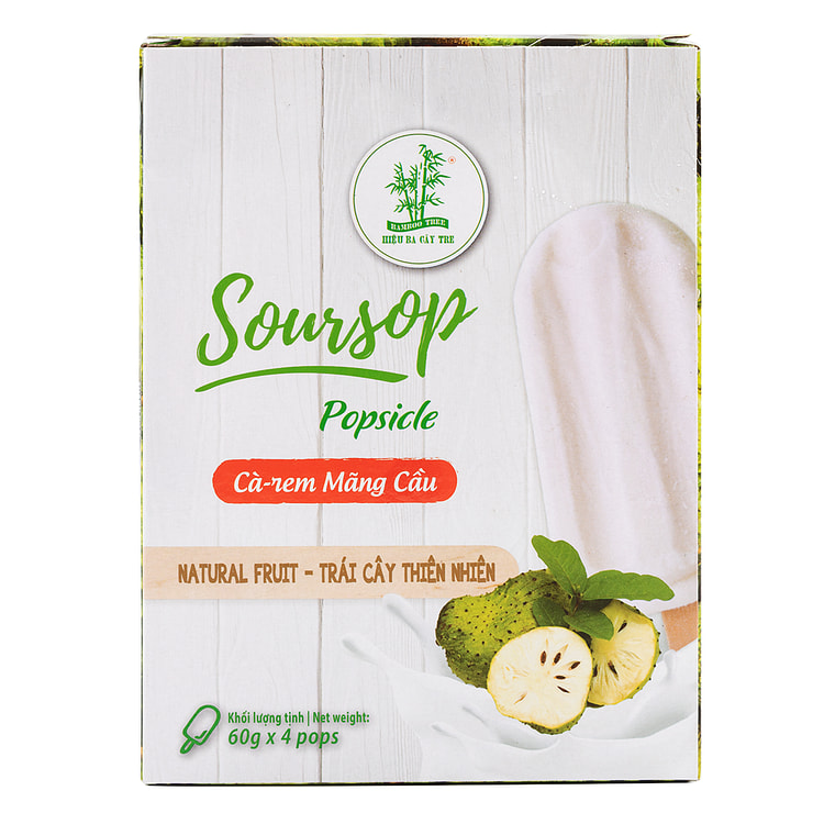 Bamboo Tree Soursop Popsicle 4 count