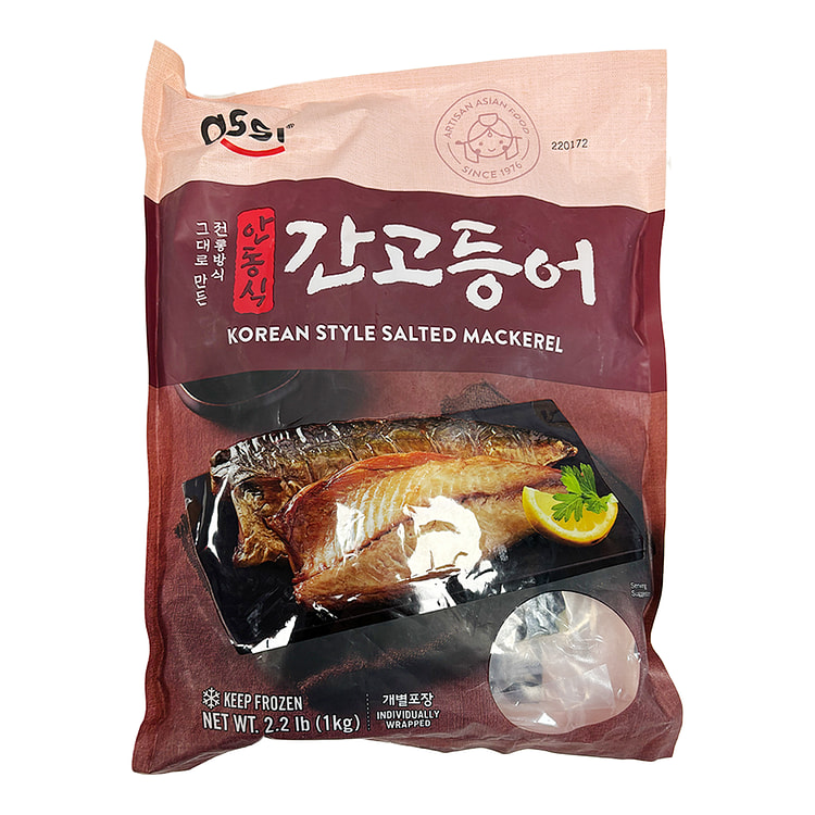 Assi 韩式盐渍鲭鱼片 (7-9片独立包装), 冷冻 2.2 磅