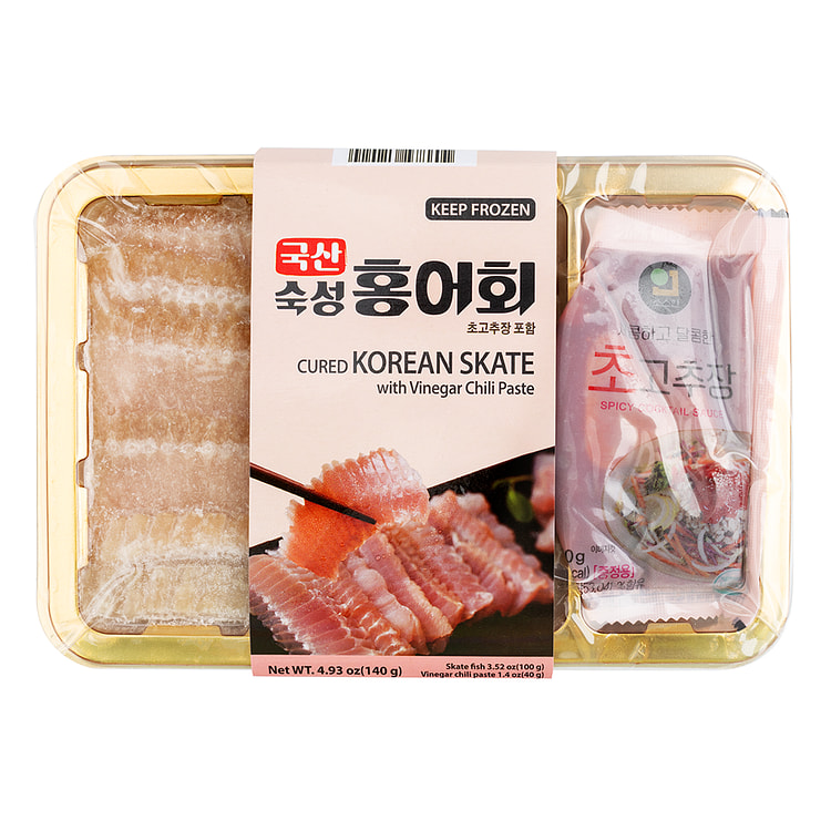 K-FISH Cured Sliced Korean Skate Fish w/Sauce 140 克