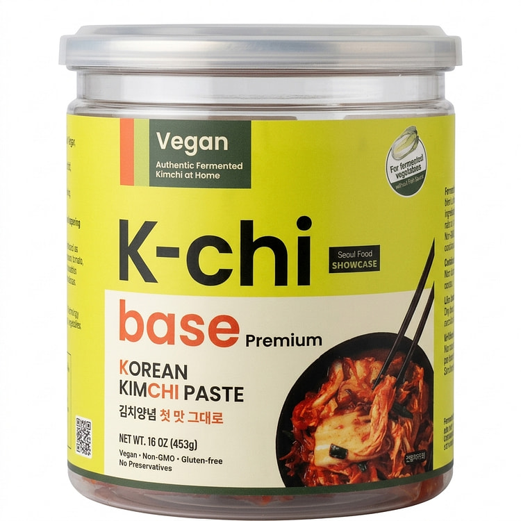 K-CHI Base Premium Korean KIMCHI VEGAN PASTE 453 g