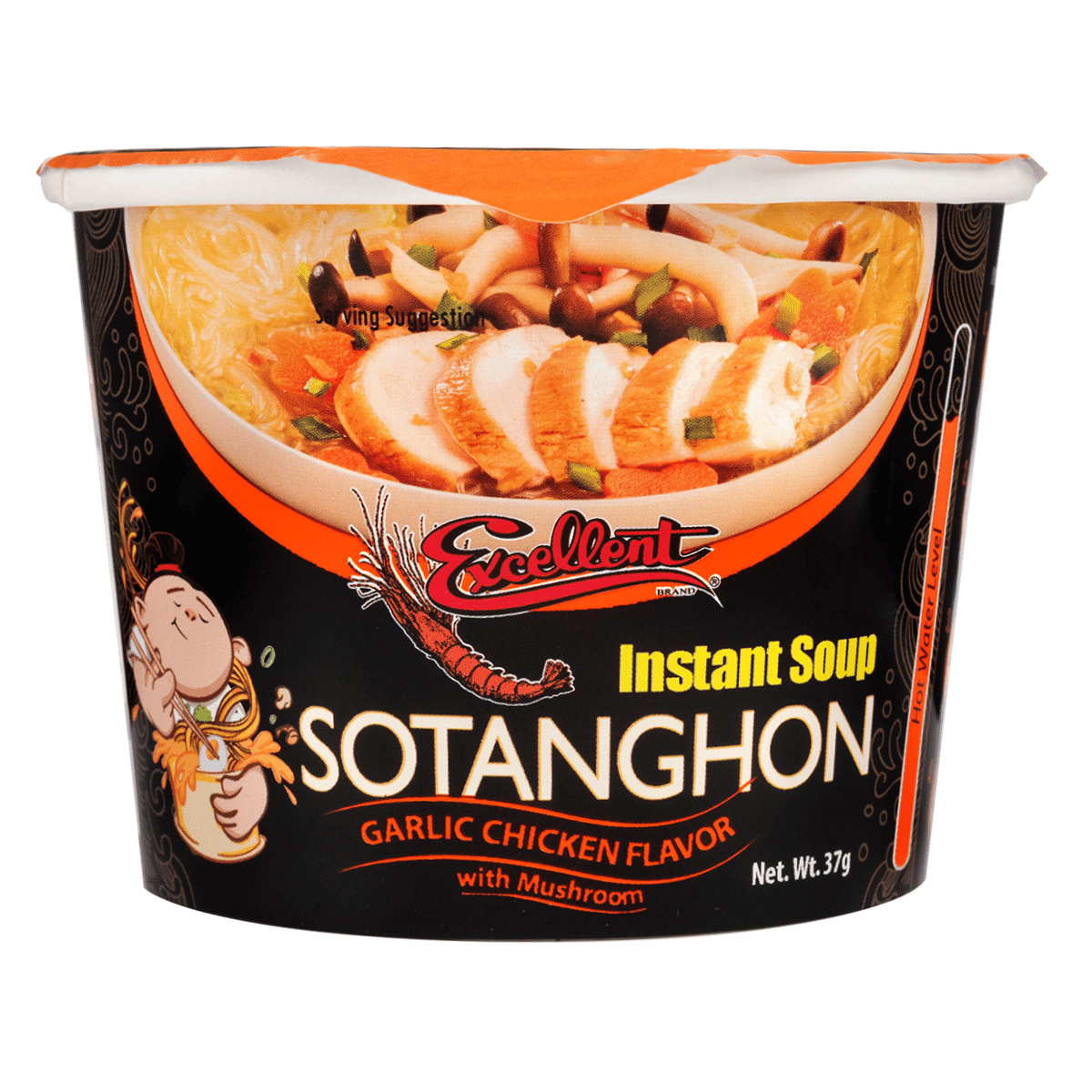 Excelente Sotanghon de Frango com Alho e Cogumelos 37 g