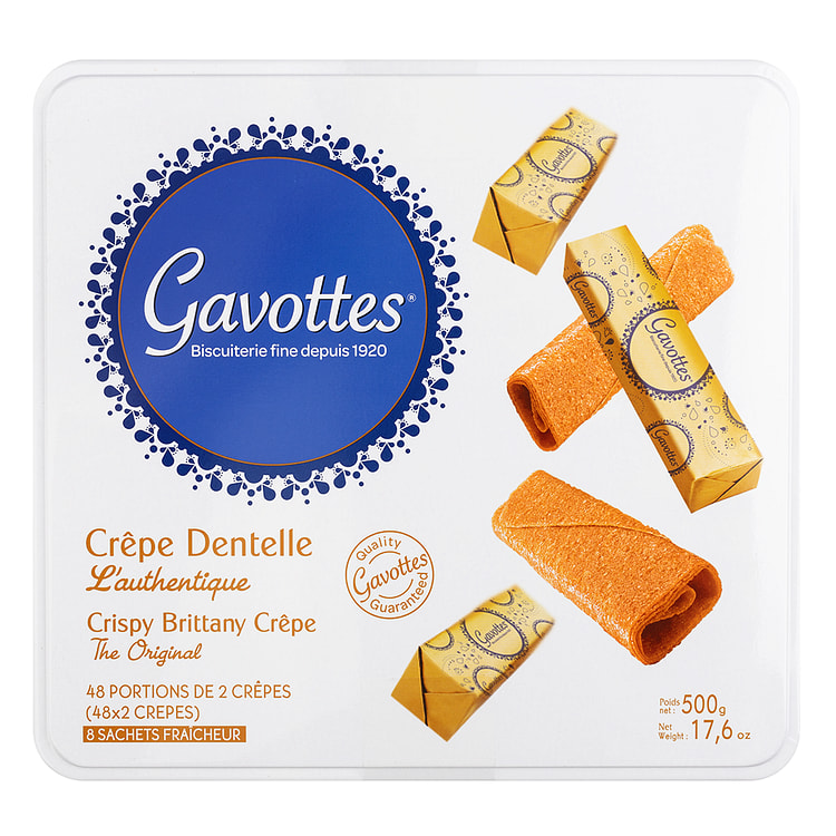 Gavottes 法式经典金乐丝薄脆卷礼盒 48根入 500 克