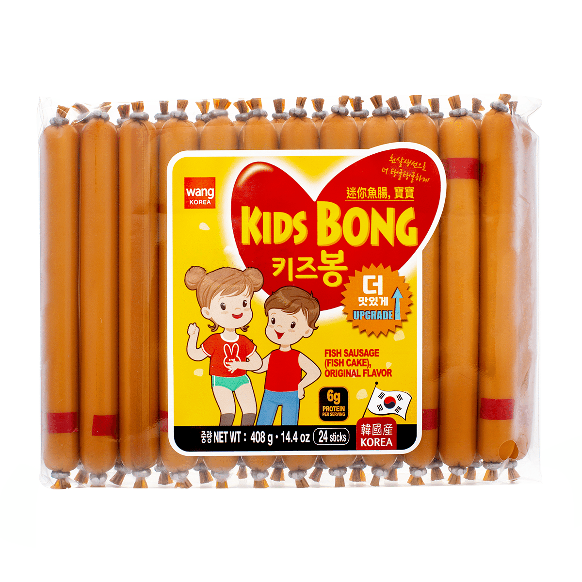 Wang Korea 儿童迷你鱼肠 24根 408 克