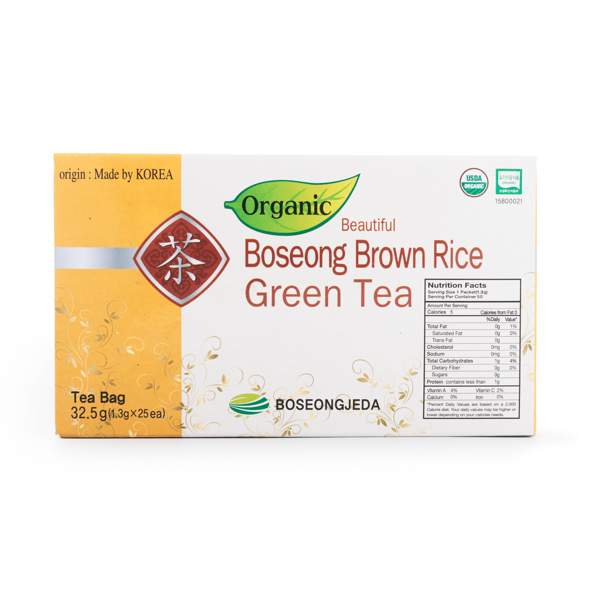 Jeollanam-do Brown Rice Green Tea 0.04 oz*25 pack*20 case