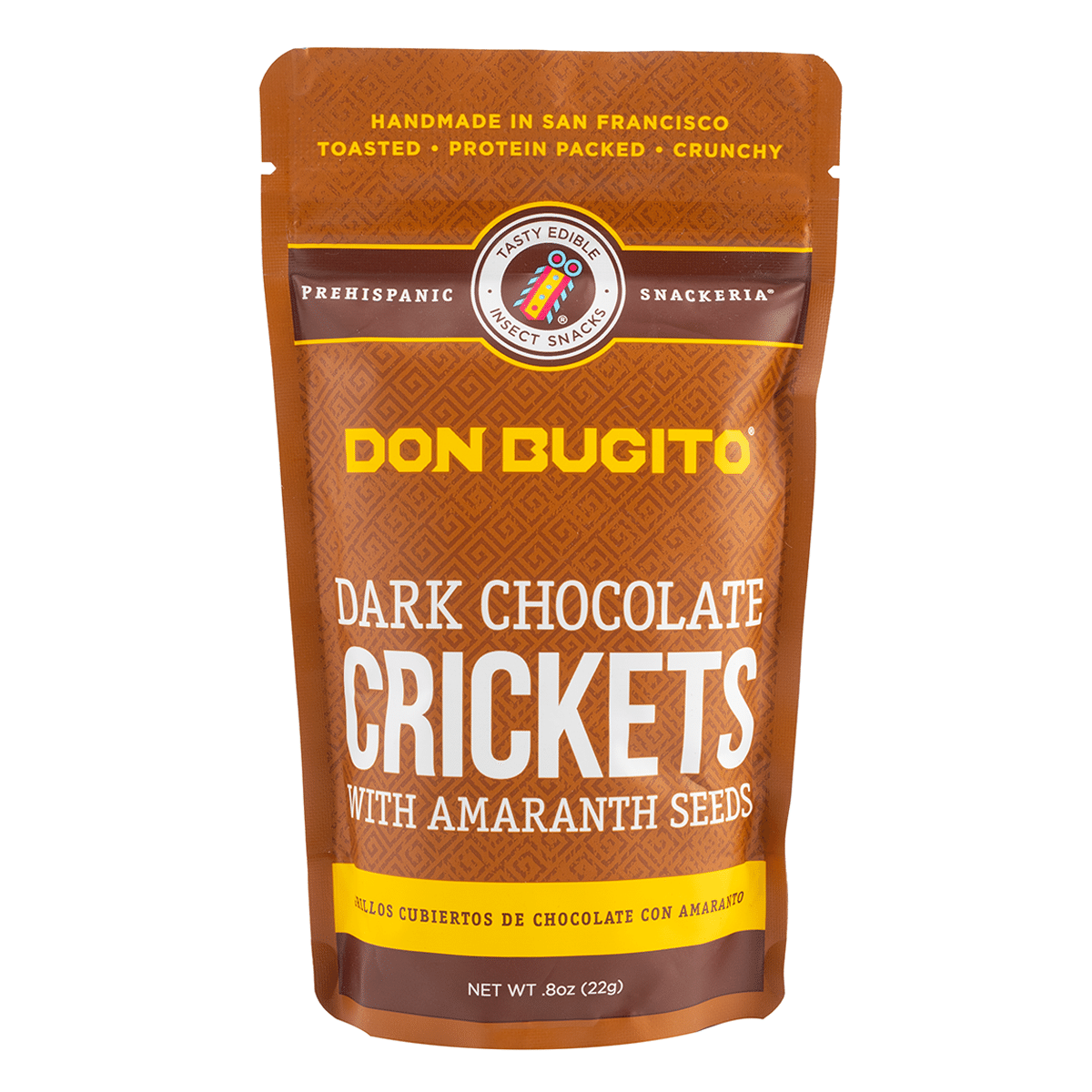 Don Bugito Dark Chocolate Crickets with Amaranth Seeds 0.8 盎司