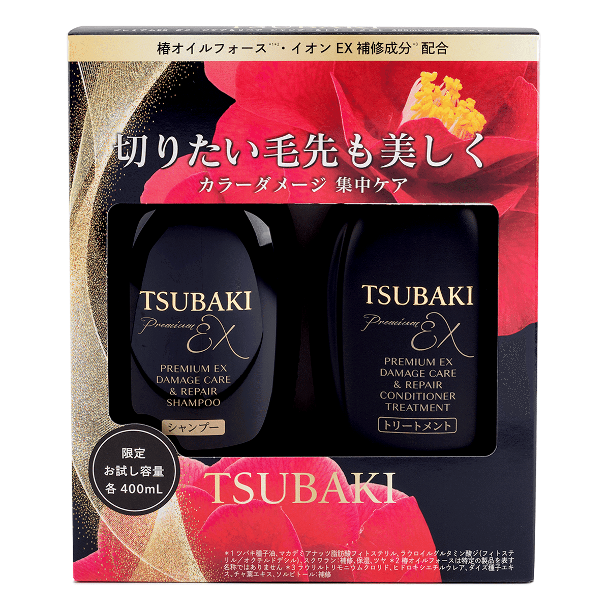 Shiseido - Tsubaki Premium EX Damage Care & Repair Shampoo & Treatment Set 400ml + 400ml 1 box