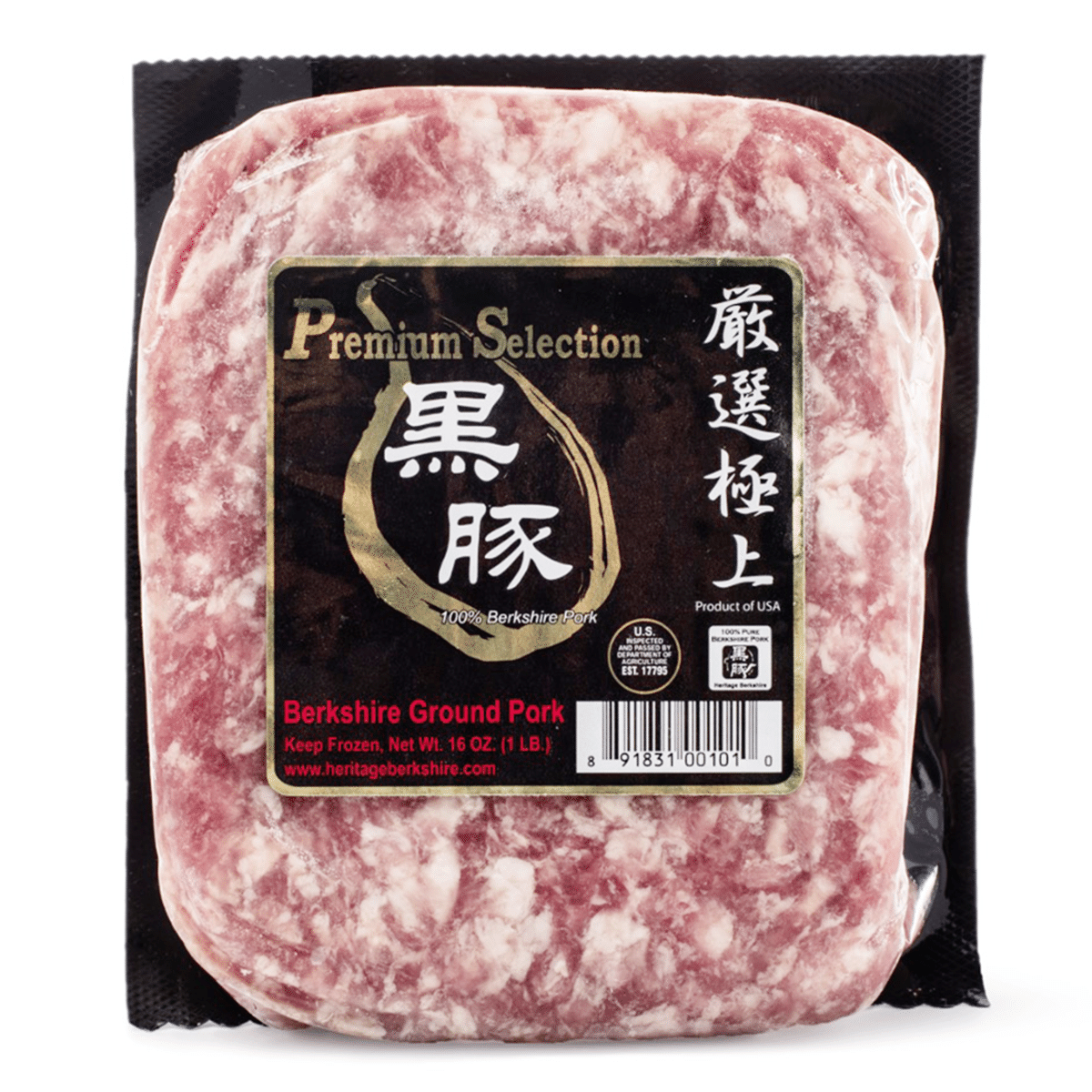 严选极上黑豚猪绞肉 冷冻 1 磅