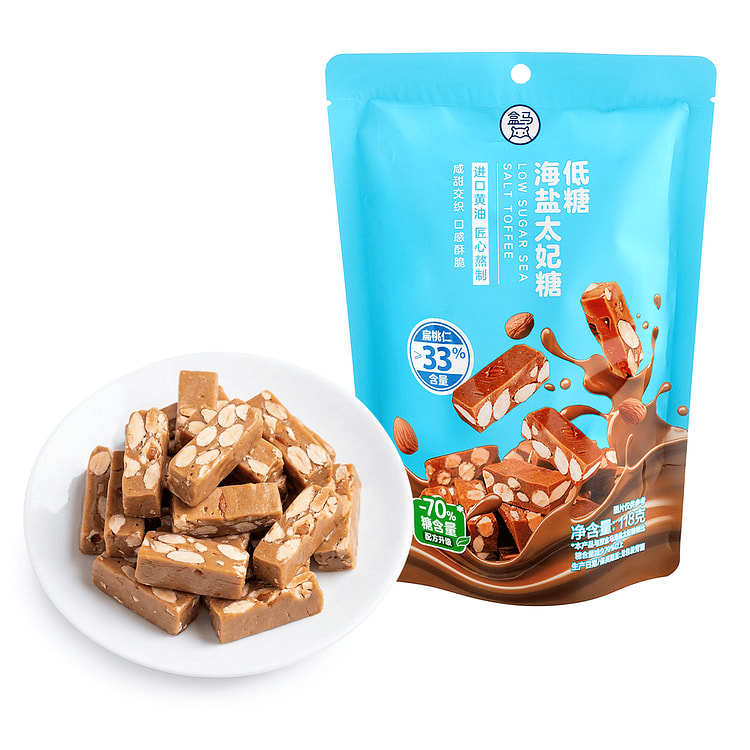 盒马 低糖 海盐太妃糖 96 克