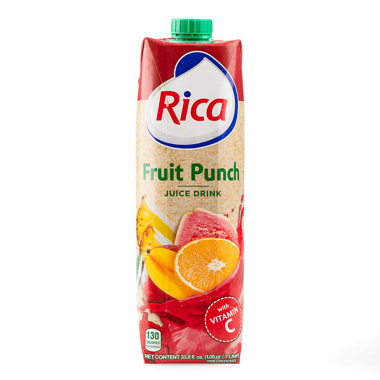 Rica Bebida de Jugo Fruit Punch 33.8 onza(s) líquida(s)
