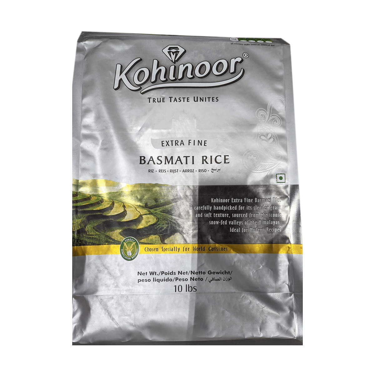 Arroz Basmati Extra Fino Kohinoor 10 libra(s)