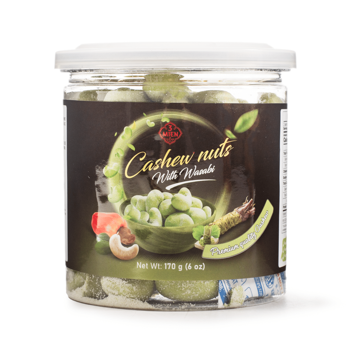 3 Mien Cashew Nut Wasabi 170 g