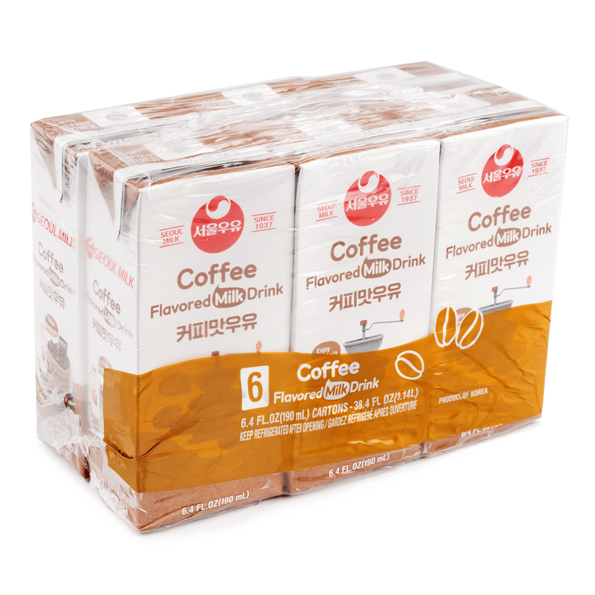 Seoul Milkコーヒーミルク6個入 190 ml(ミリリットル)*6 パック - Weee!