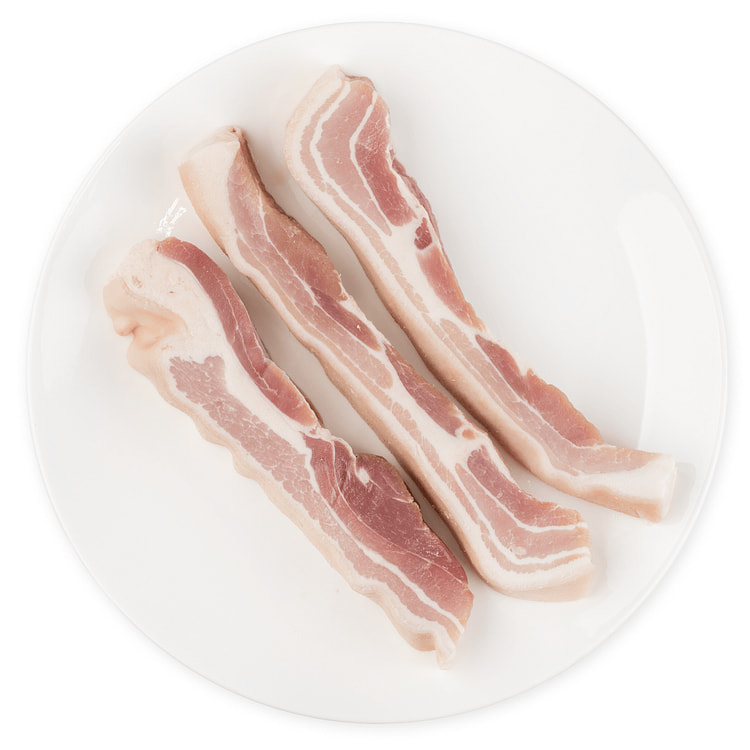 Pork Belly Skin On Boneless Frozen 1.5 lb