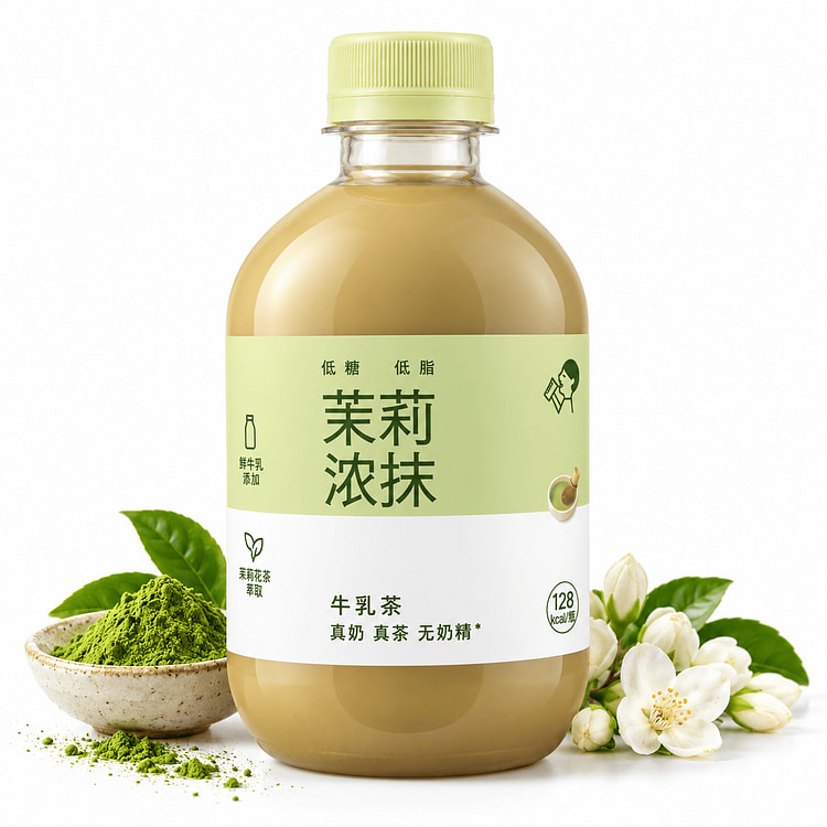 HEYTEA 자스민 말차 밀크티 350 밀리리터