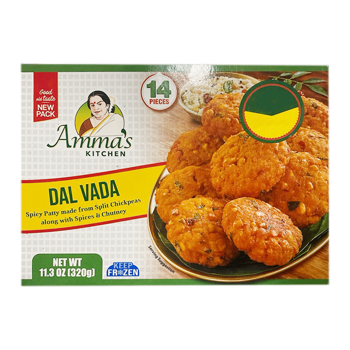 Amma's Kitchen Dal Vada, Frozen 320 g