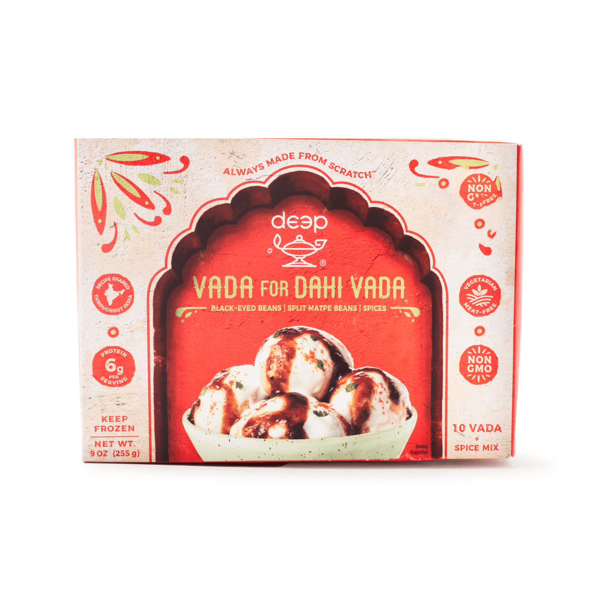 Deep Vada for Dahi Vada 10 pcs, Frozen 9 oz