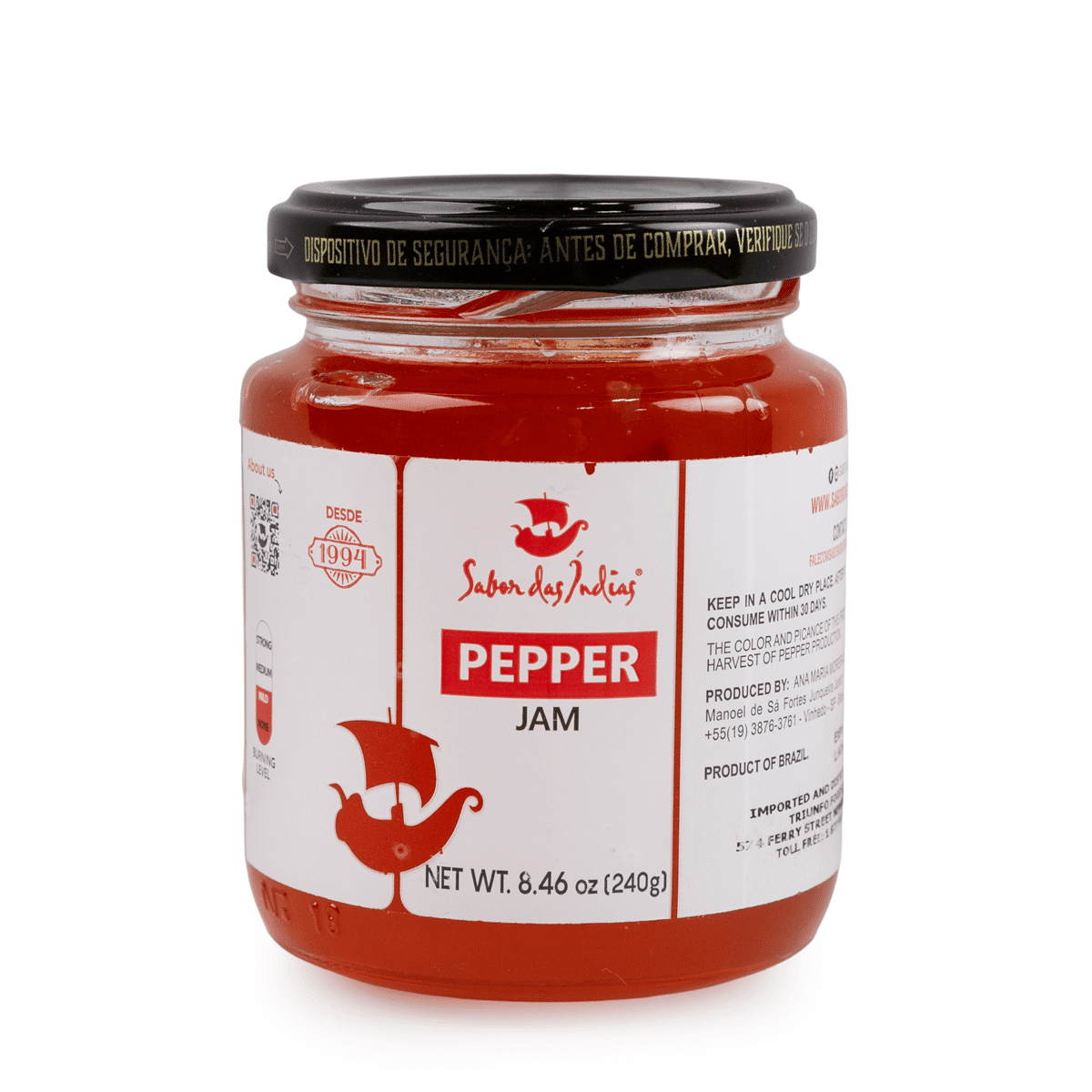 Sabor das Índias Mermelada de Pimienta 240 gramo(s)