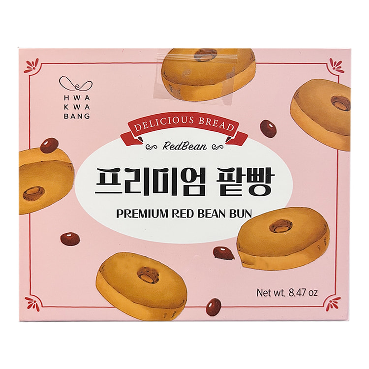 화과방 프리미엄 팥빵 4개입 8.47 온스