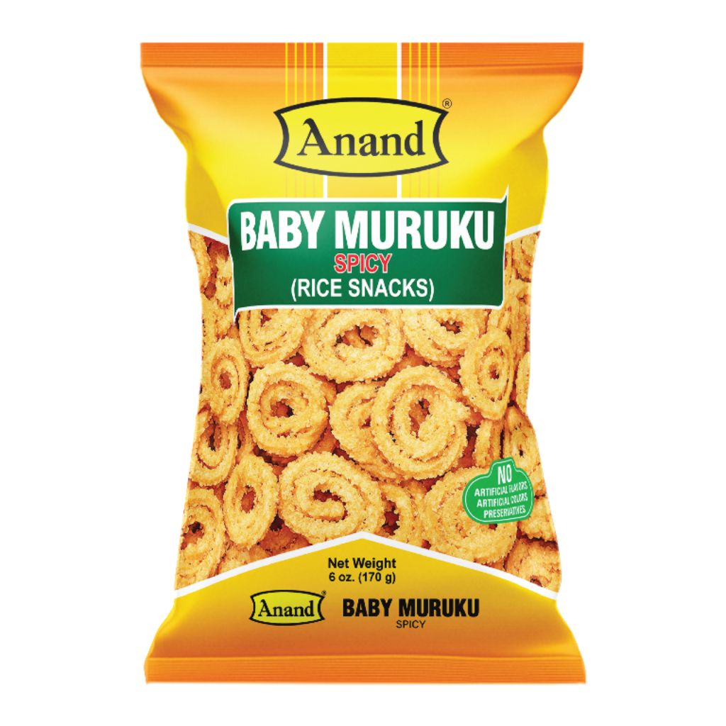 Anand Baby Murukku (Rice Snacks), Spicy Flavor 6 oz