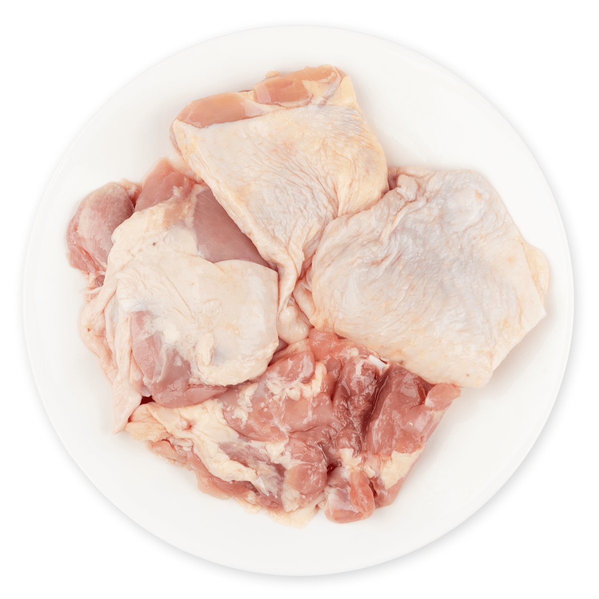 Frozen Chicken Thigh Meat Boneless, Skin On 4 lb