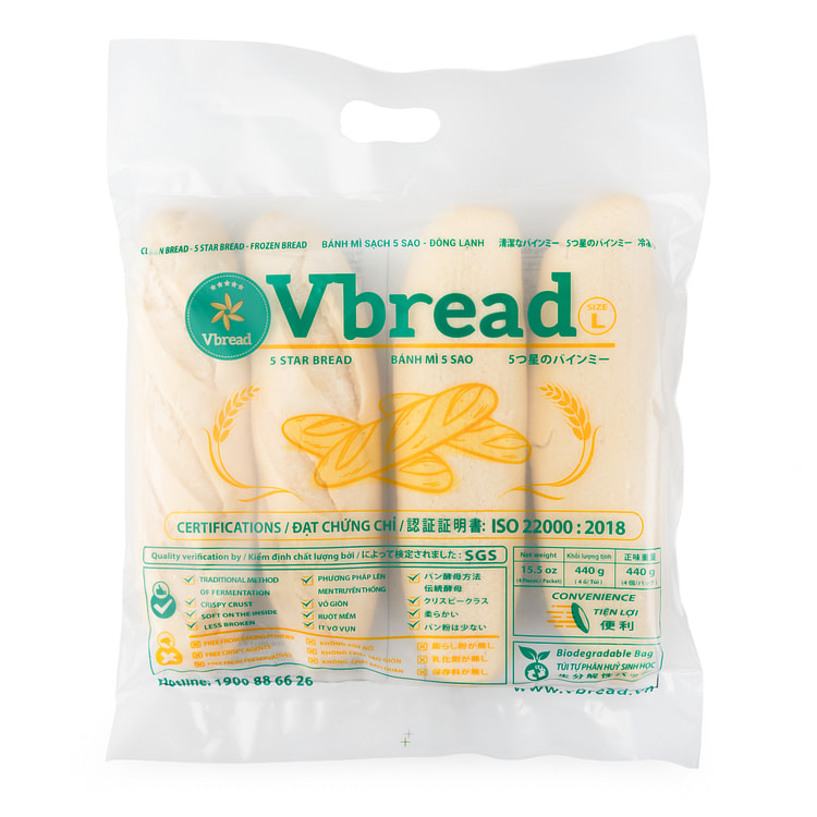 Bánh Mì Vbread, Đông Lạnh (Size M)