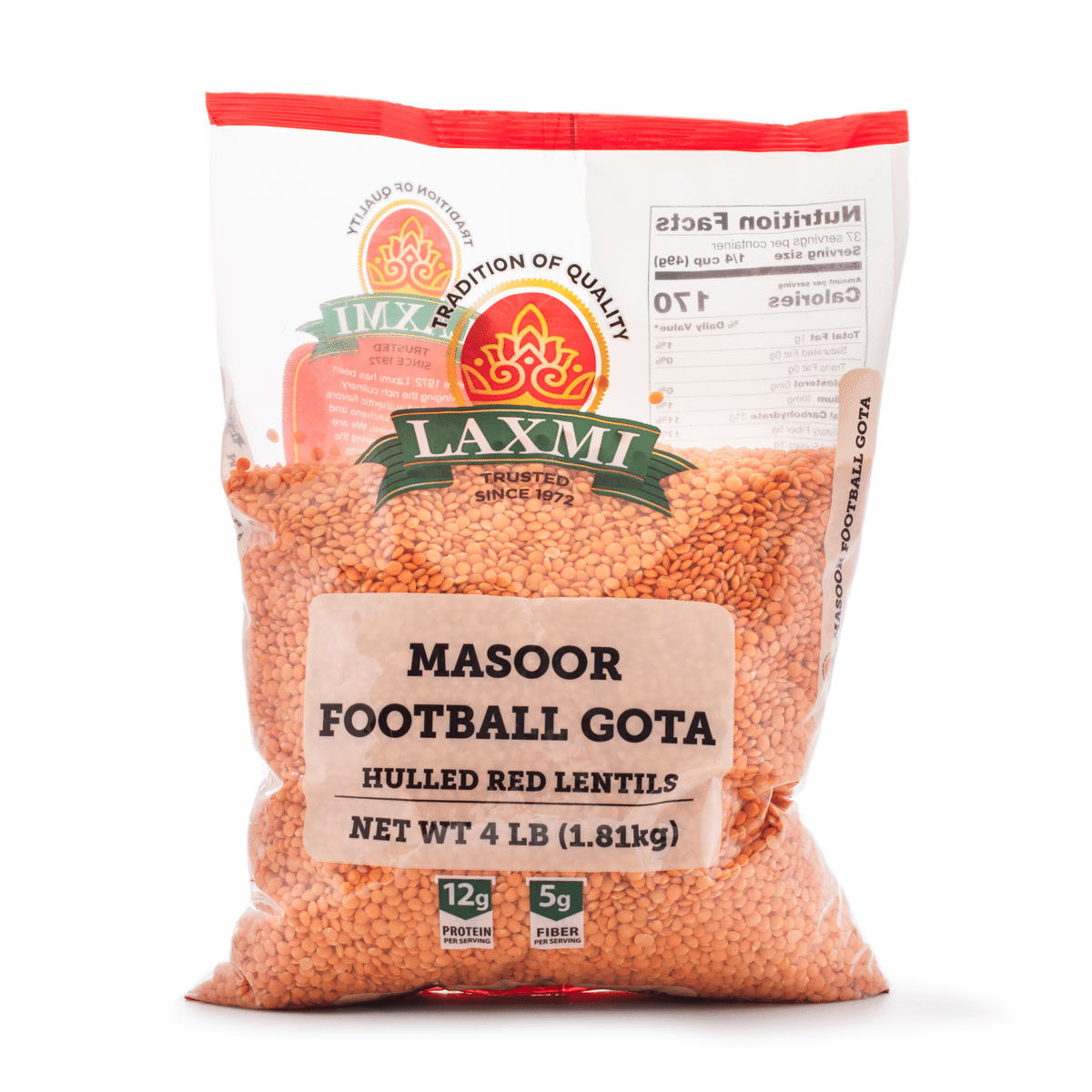 Lentilhas Masoor Football Gota (Malka), Laxmi 4 libra(s)