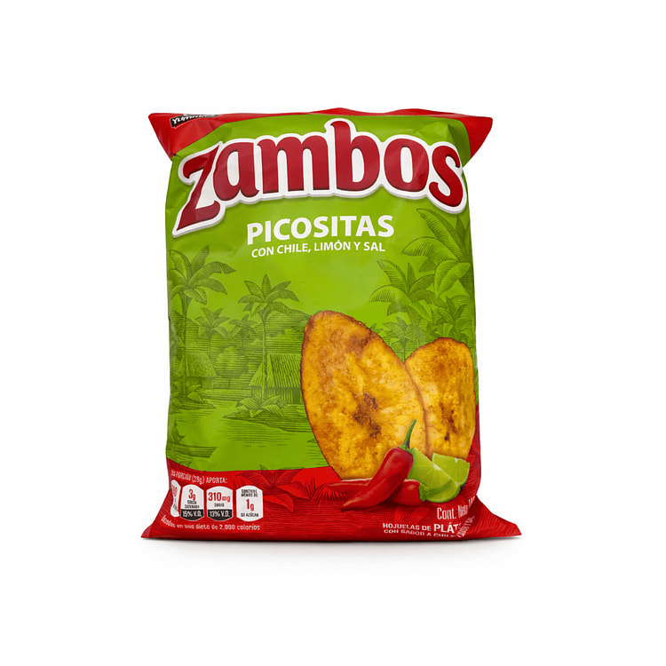 Zambos Plantain Chips with Chili, Lime and Salt 5.46 oz