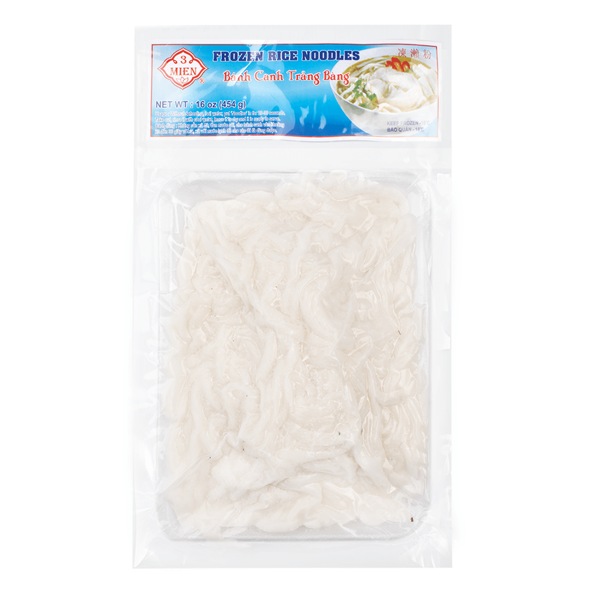 Macarrão de Arroz 3 Mien Trang Bang, Congelado 14 onça(s)