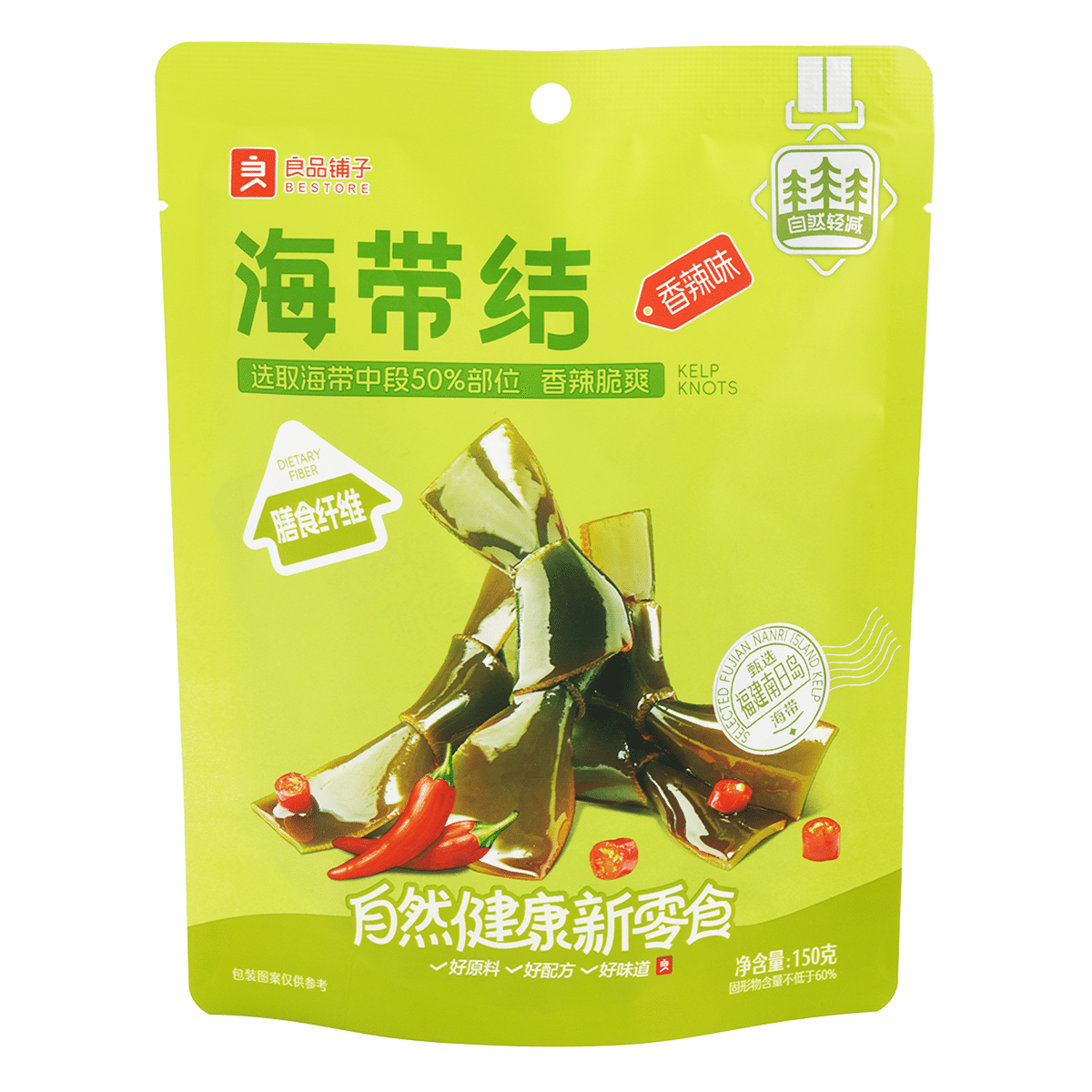 良品铺子 海带结 香辣味 150 克