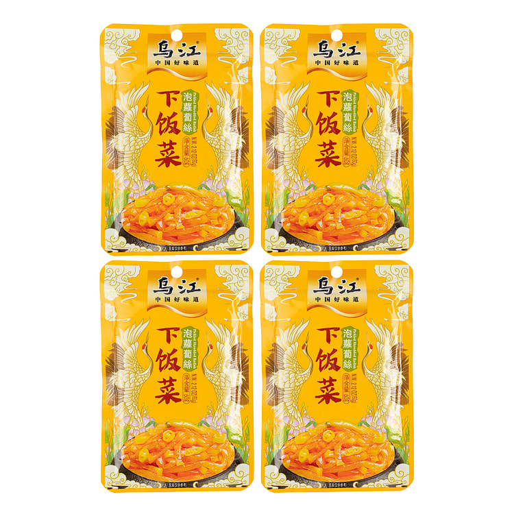 乌江 下饭菜 泡萝卜丝 4连包 60g*4 240 克