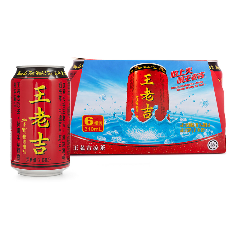 加多宝出品 王老吉凉茶 310 毫升*6 罐