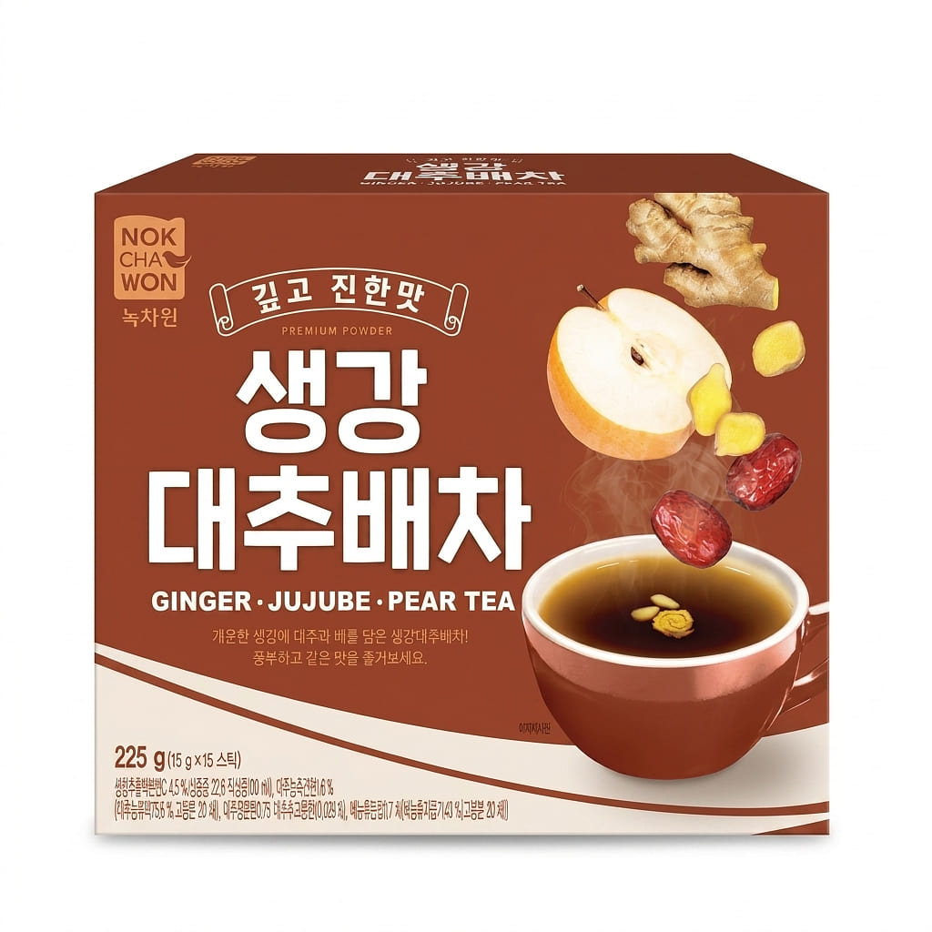 NOKCHAWON GINGER, JUJUBE AND PEAR TEA 15 g*15 counts