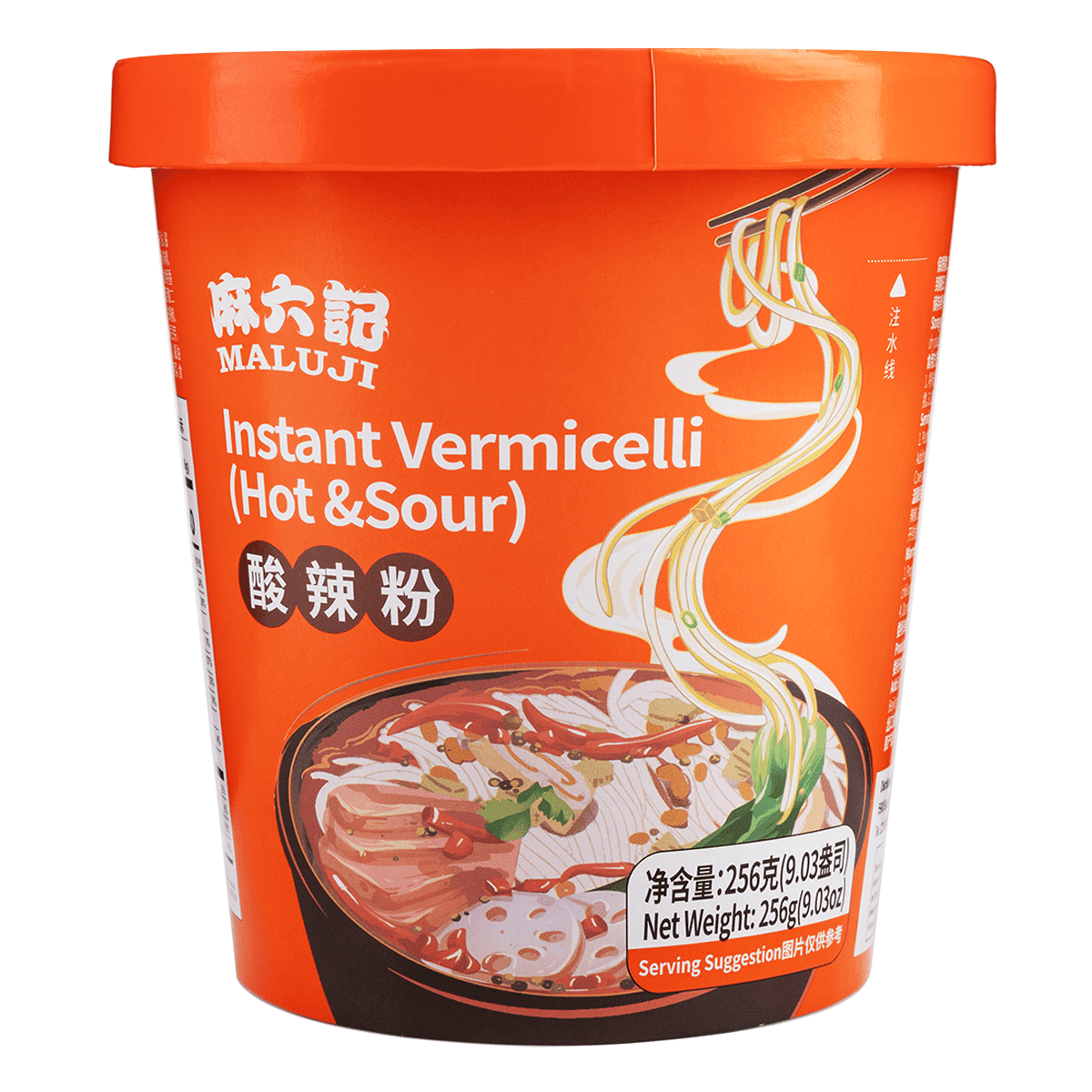 Maluji Sour and Spicy Vermicelli 256 グラム