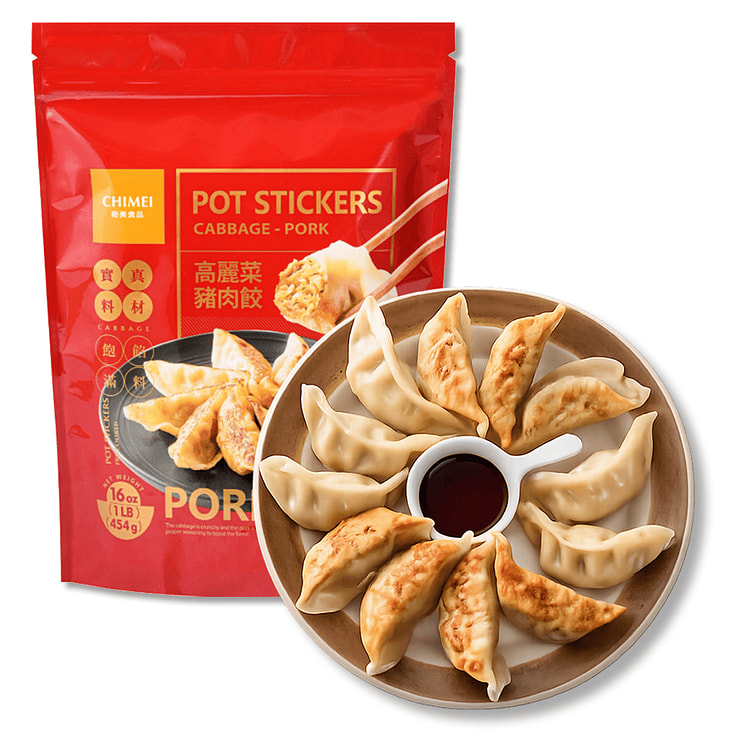 CHIMEI FROZEN POT STICKERS CABBAGE PORK 16 oz