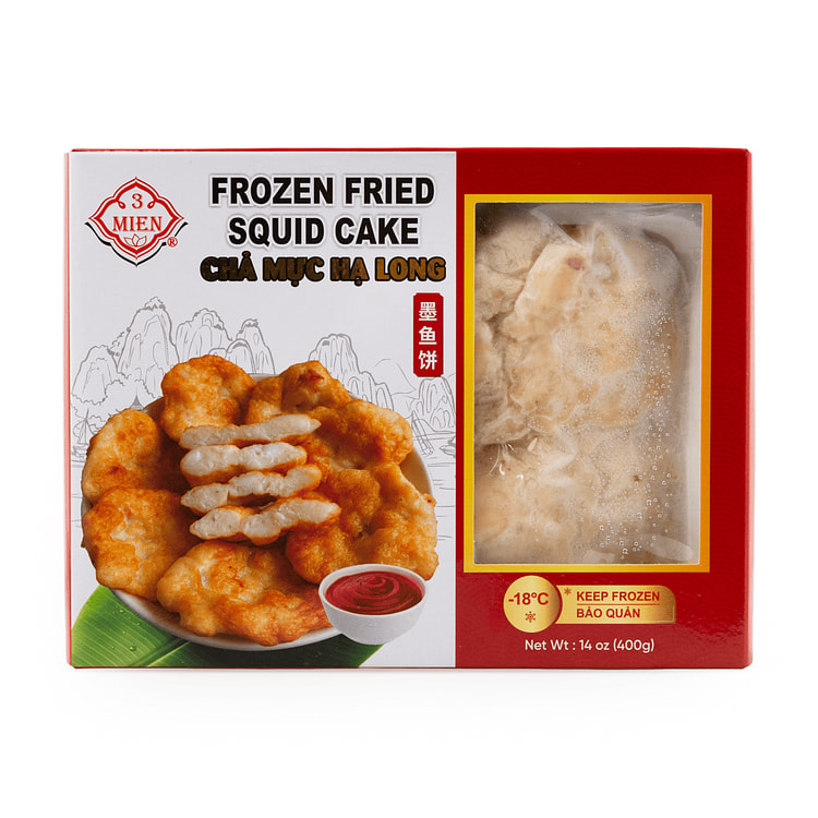 3 Mien Fried Squid Cake, Frozen 14 盎司