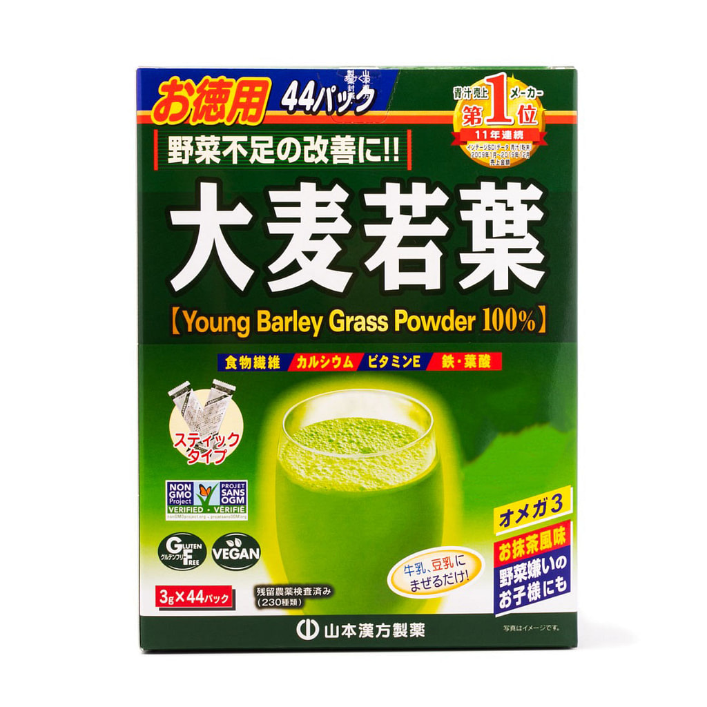 山本漢方大麥若葉青汁粉44條/盒132 克- Weee!