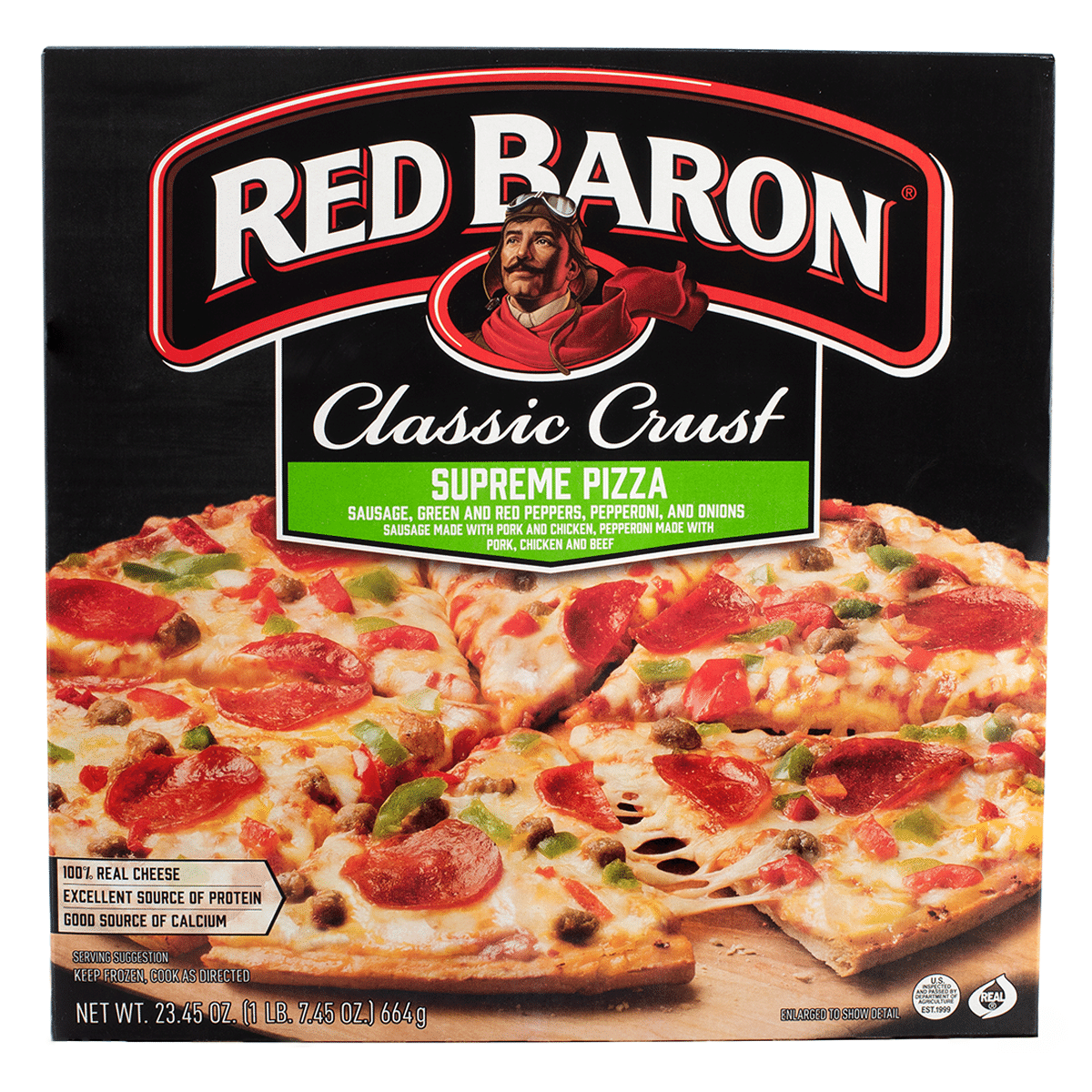 Red Baron Frozen Pizza Classic Crust Supreme 23.45 oz