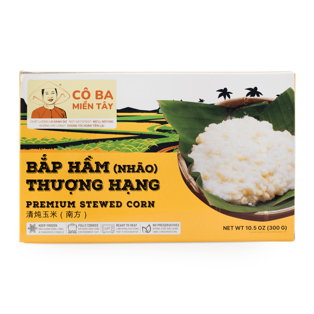 Co Ba Mien Tay Premium Stewed Corn, Frozen 10.5 oz